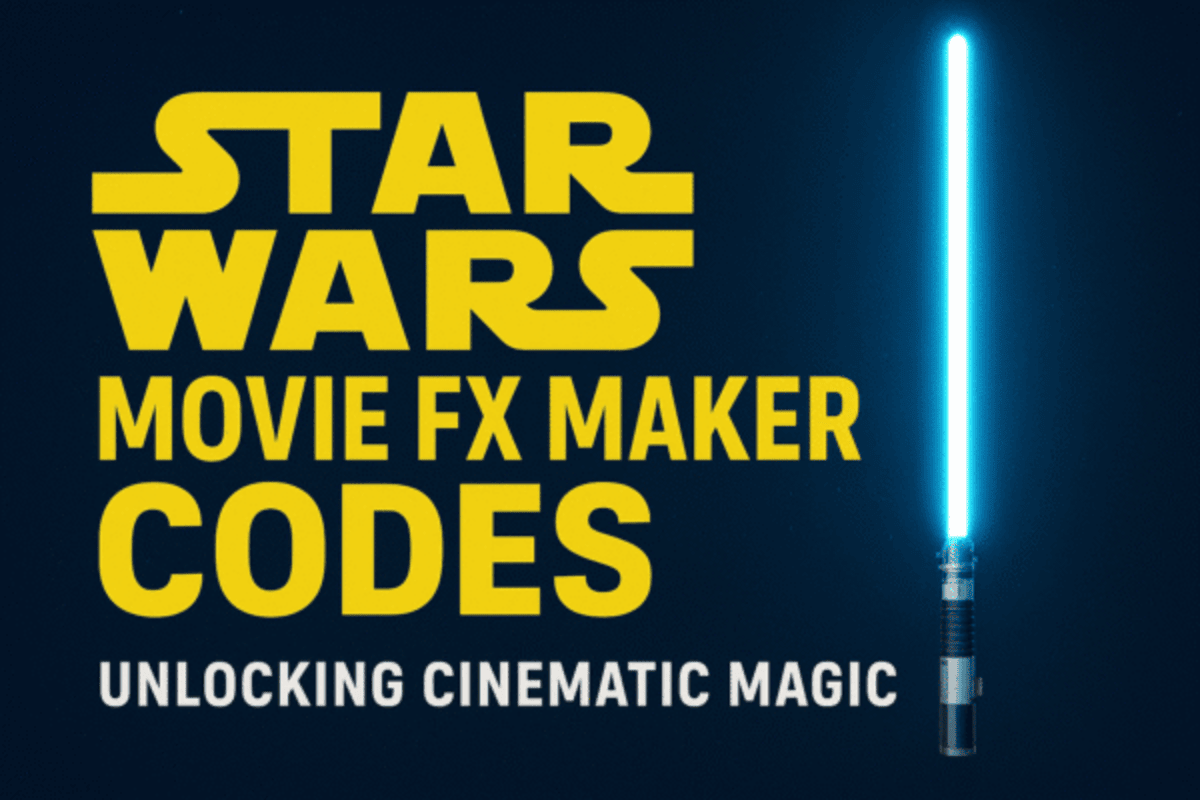 Guide for the Star Wars Movie FX Maker Codes